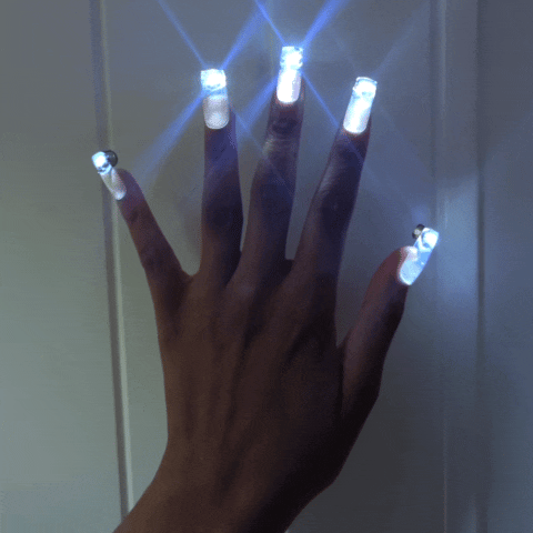 Wireless LED Press-On Nails