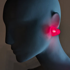 LED Heart Stud Earrings