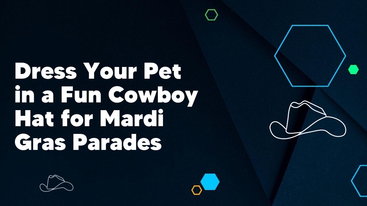 Dress Your Pet in a Fun Cowboy Hat for Mardi Gras Parades - Neon Cowboys