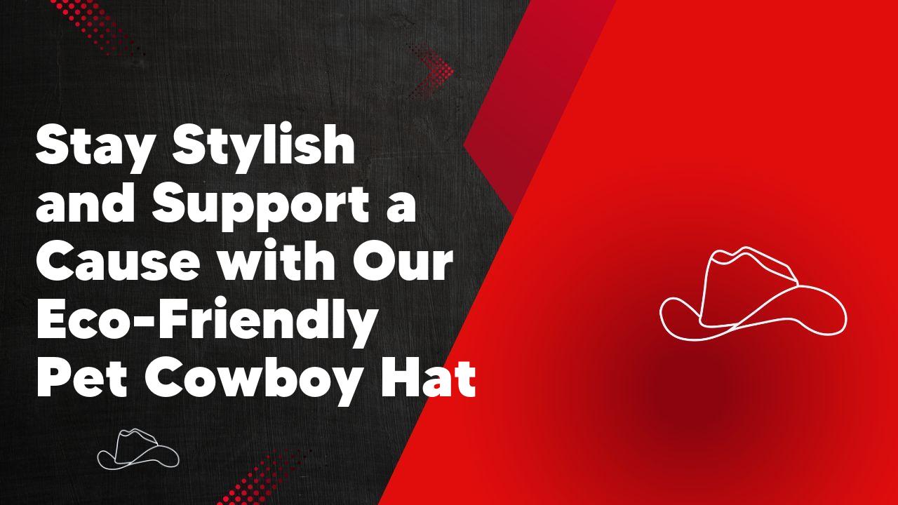 Stay Stylish and Support a Cause with Our Eco-Friendly Pet Cowboy Hat