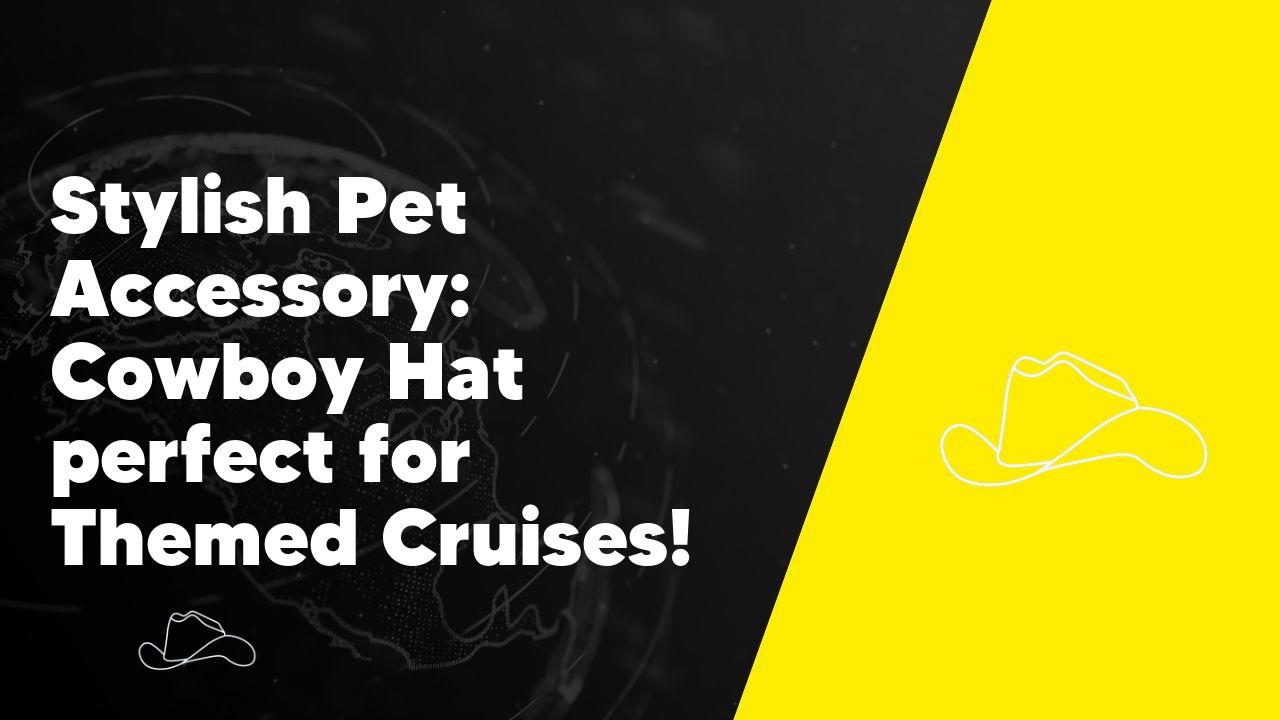 Stylish Pet Accessory: Cowboy Hat perfect for Themed Cruises!