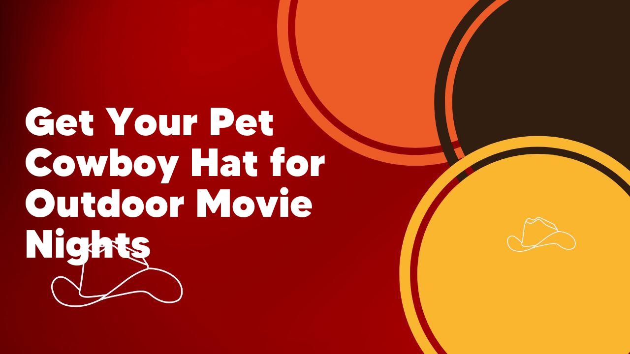 Get Your Pet Cowboy Hat for Outdoor Movie Nights