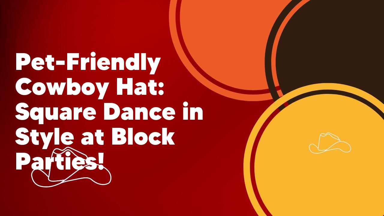 Pet-Friendly Cowboy Hat: Square Dance in Style at Block Parties!
