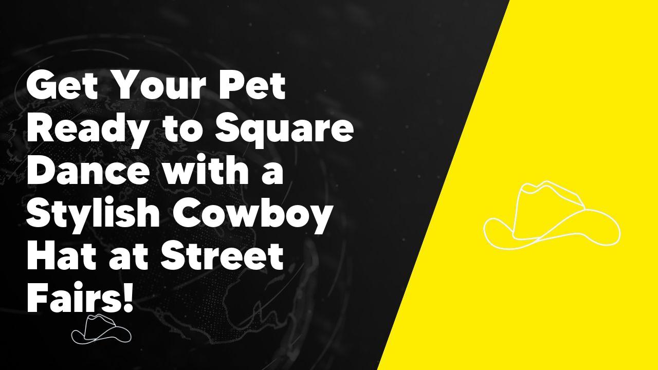 Get Your Pet Ready to Square Dance with a Stylish Cowboy Hat at Street Fairs!