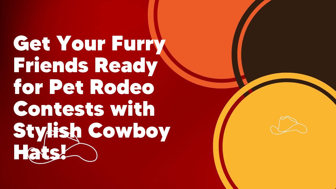 Get Your Furry Friends Ready for Pet Rodeo Contests with Stylish Cowboy Hats!