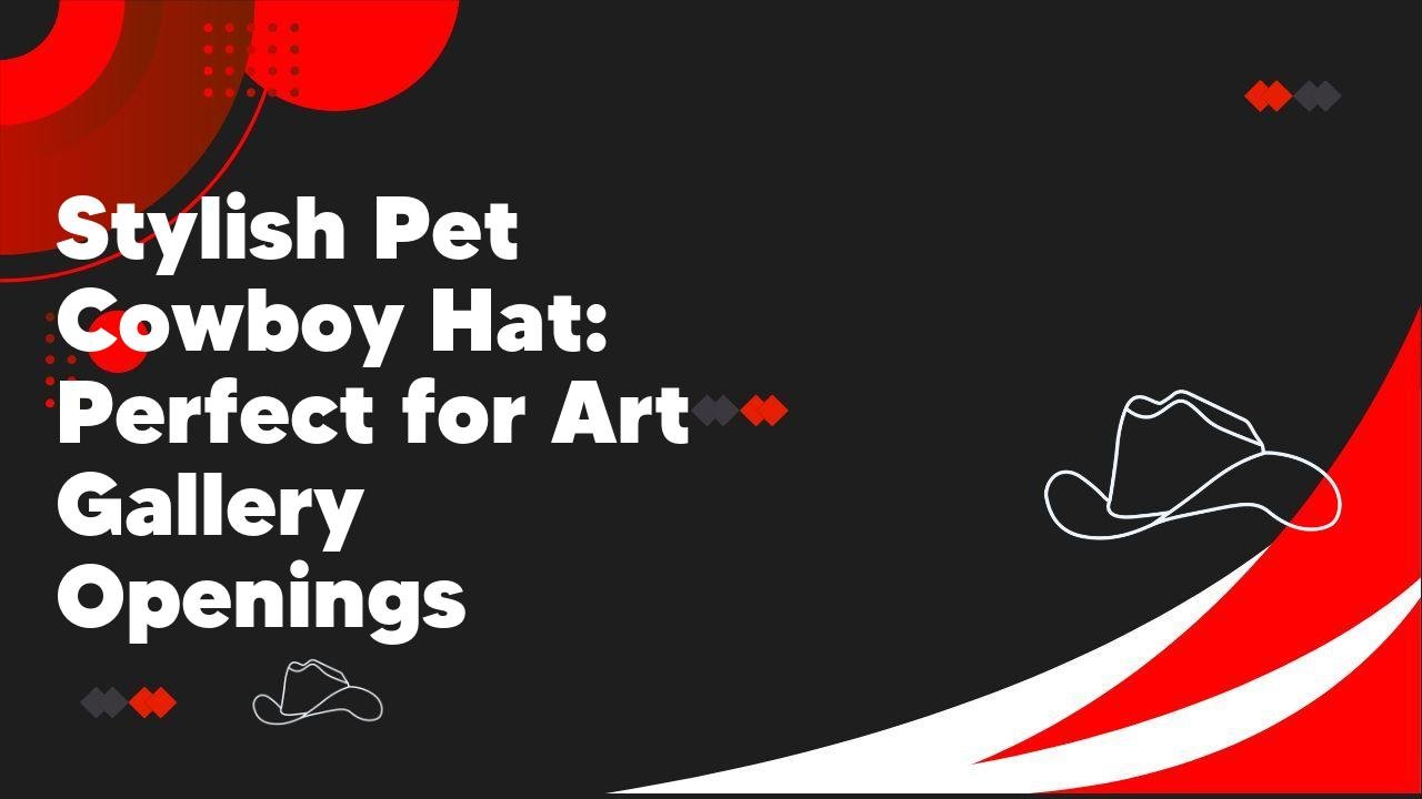 Stylish Pet Cowboy Hat: Perfect for Art Gallery Openings - Neon Cowboys