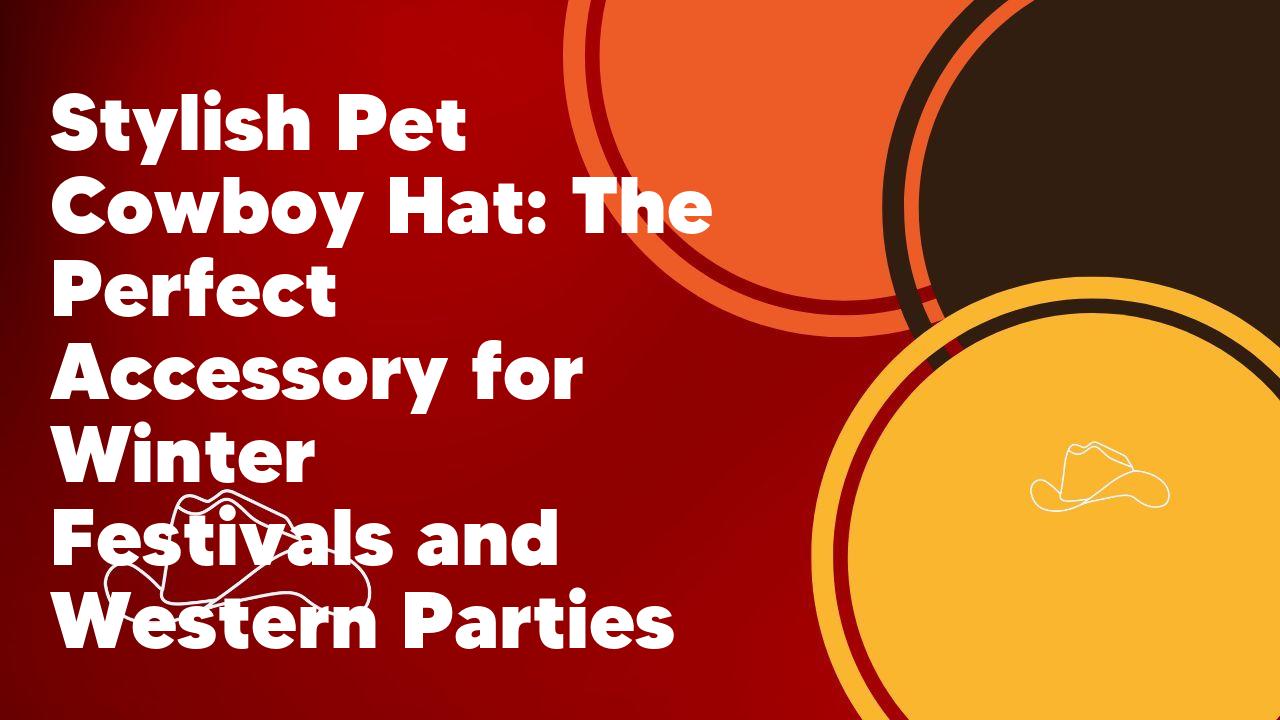 Stylish Pet Cowboy Hat: The Perfect Accessory for Winter Festivals and Western Parties - Neon Cowboys