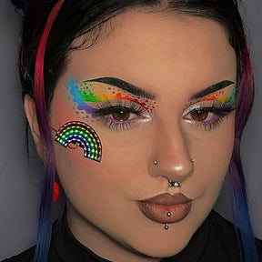 Jóias faciais de LED arco-íris