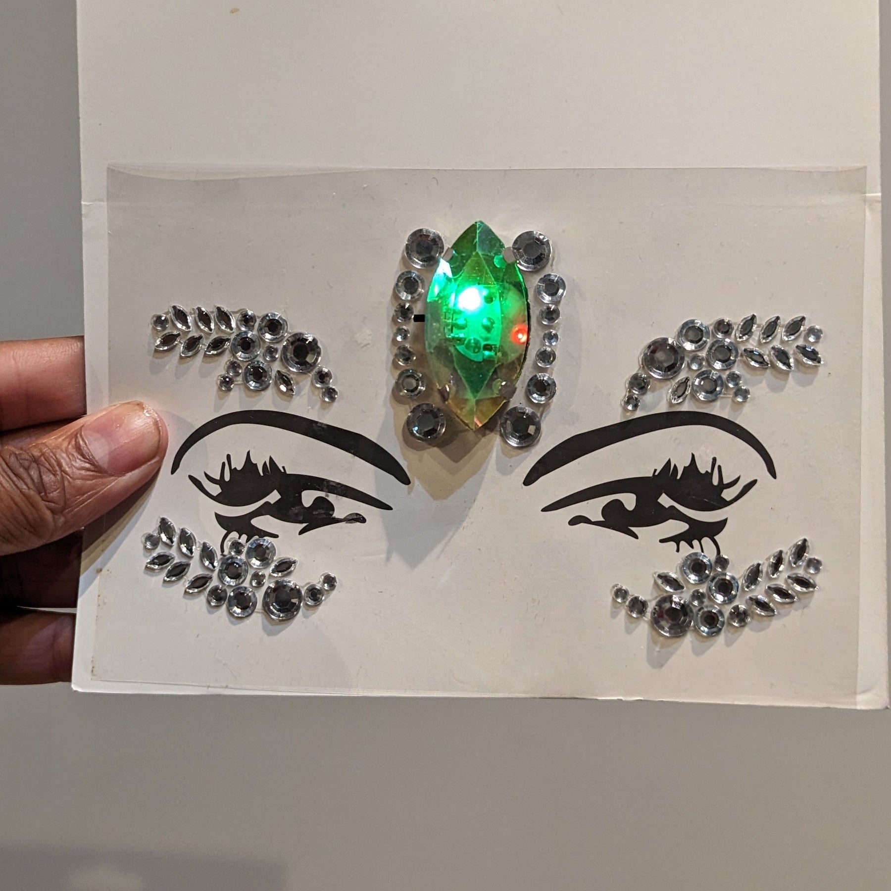 Rhinestone LED Face Jewelry Gems