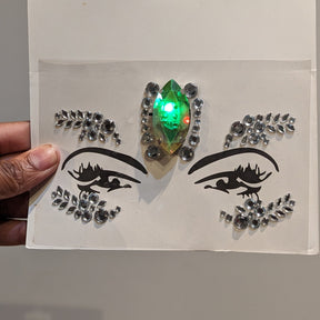 VENTE D’ÉCHANTILLON - Gemmes de strass de bijoux de visage LED (livraison en mars) - VENTE FINALE