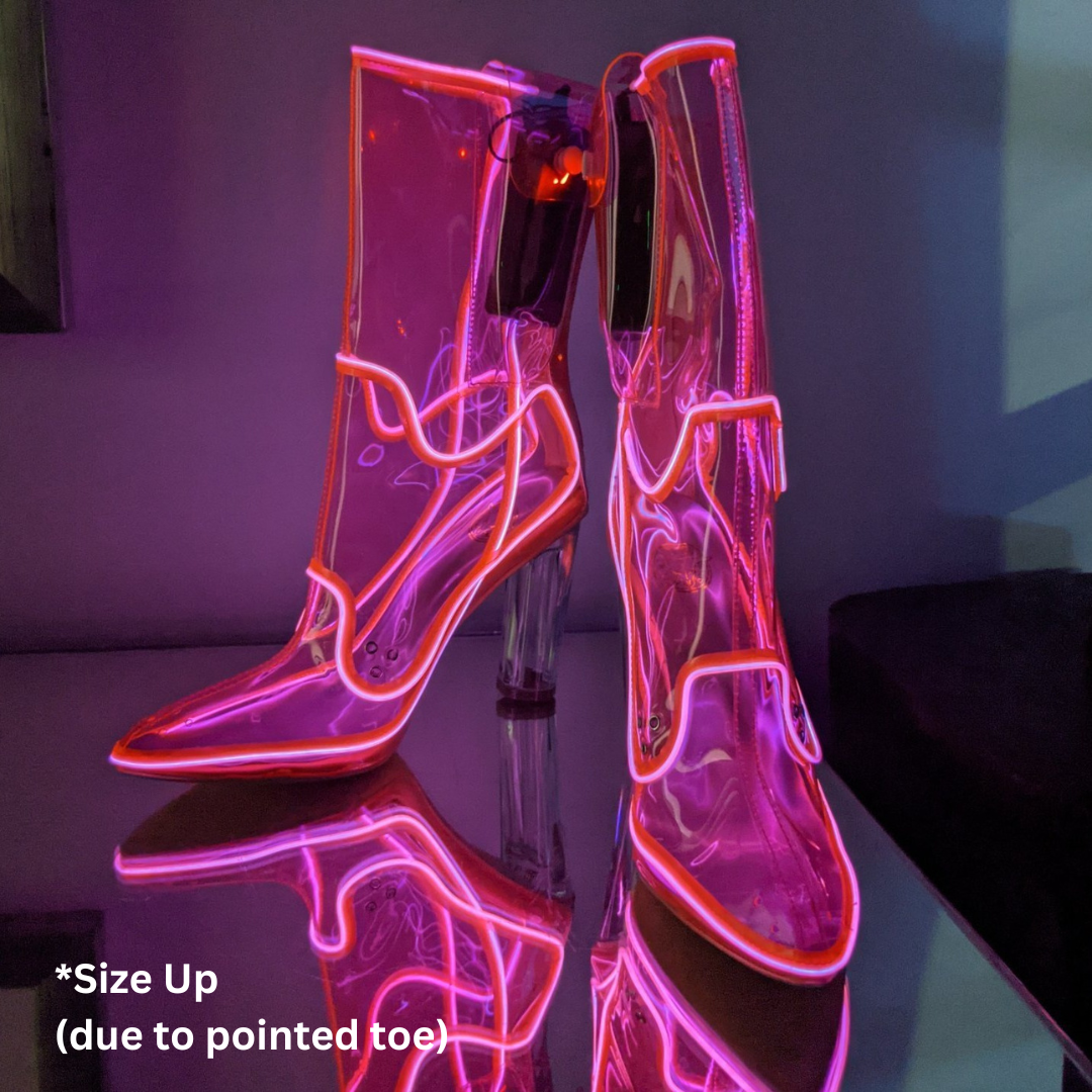 Pink light up boots on sale
