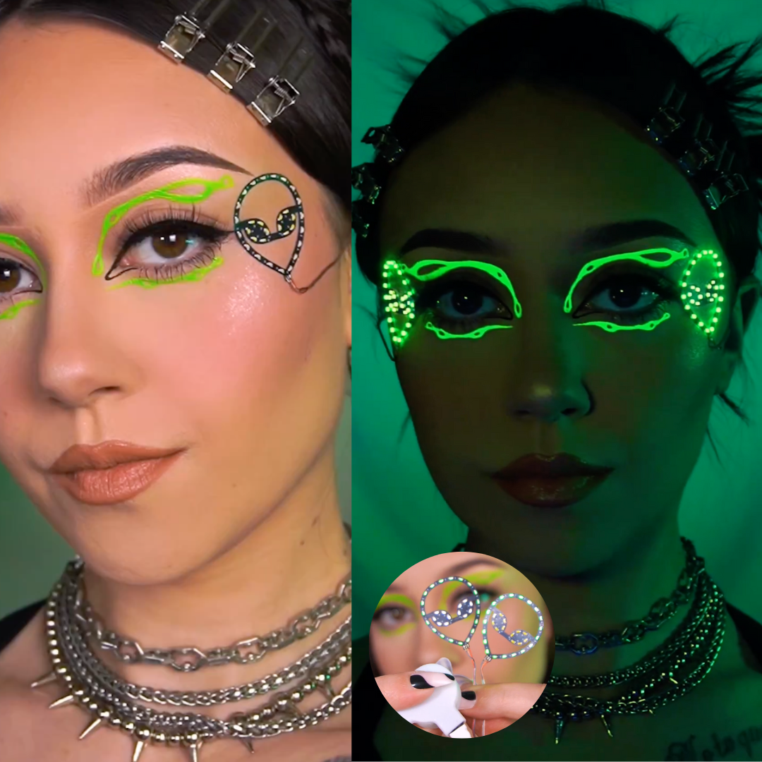 Aliens LED Face Jewelry