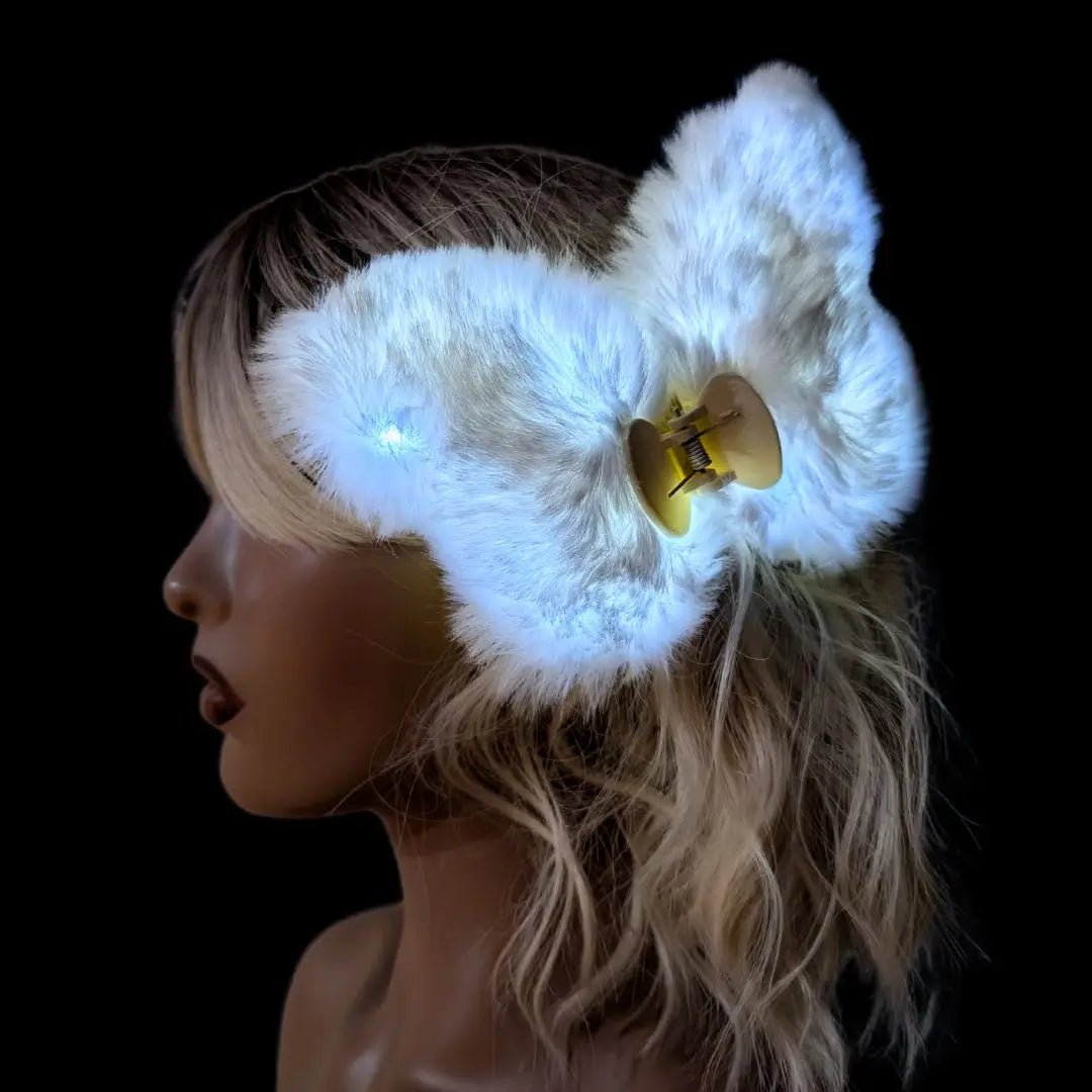 Butterfly Fuzzy Hair Clip - Neon Cowboys - Ss