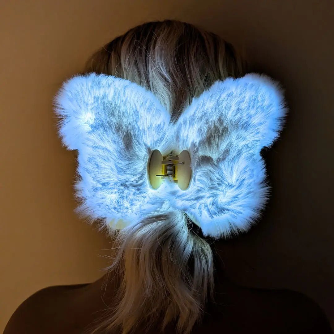 Butterfly Fuzzy Hair Clip - Neon Cowboys - Ss