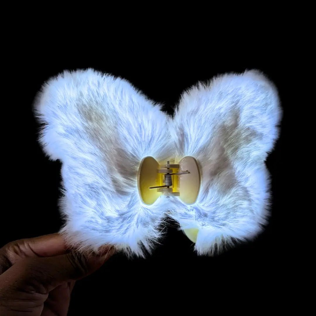 Butterfly Fuzzy Hair Clip - Neon Cowboys - Ss