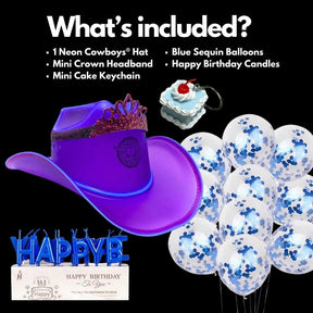 Cowgirl Birthday Party Bundle - Neon Cowboys - 