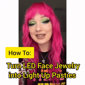 Bijoux de visage LED extraterrestres