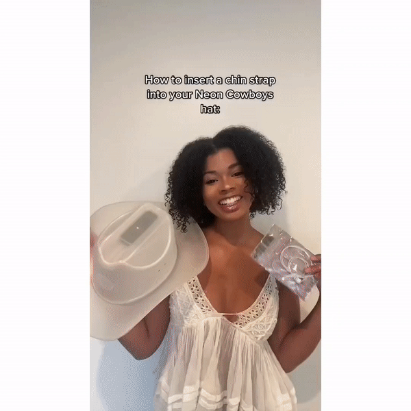 Cowboy hat online chin strap