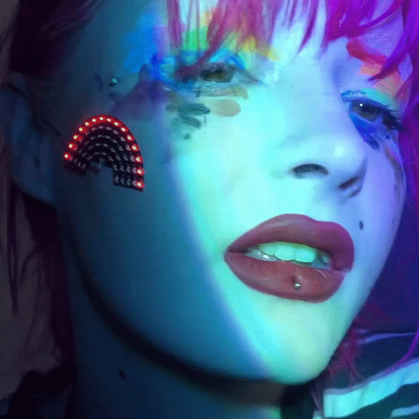 Bijoux de visage LED extraterrestres