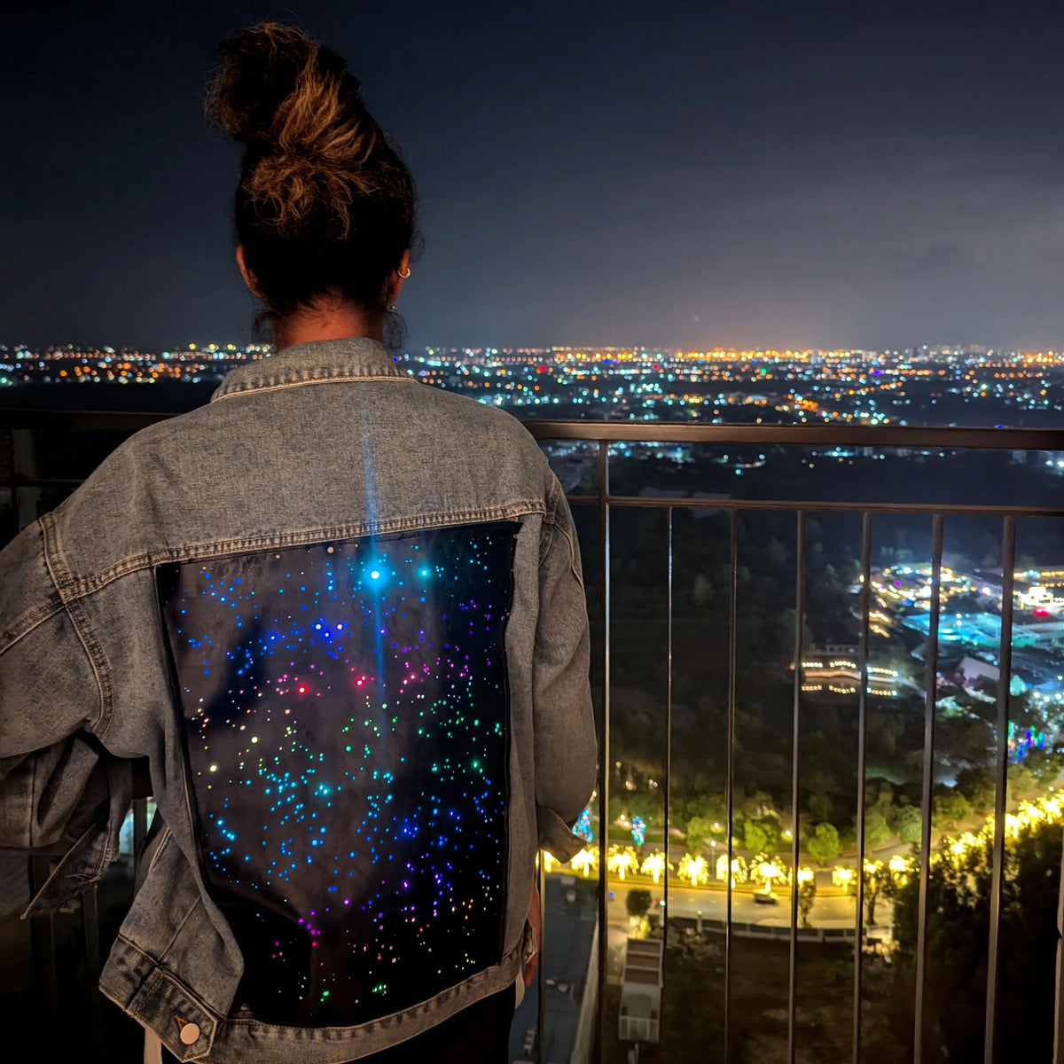 Galaxy Denim Jacket - Neon Cowboys - 