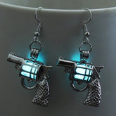 Glow - in - the - dark Pistol Earrings - Neon Cowboys - 