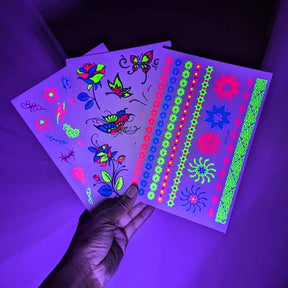 Glow - in - the - dark Tattoos - Neon Cowboys - 