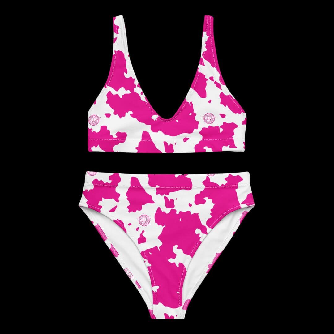 High - waisted Cow Print Bikini - Neon Cowboys - Troubleshooting - 9992929_12028