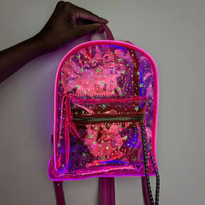 Holographic Star Backpack - Neon Cowboys - 