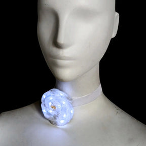 LED Flower Velvet Choker - Neon Cowboys - 