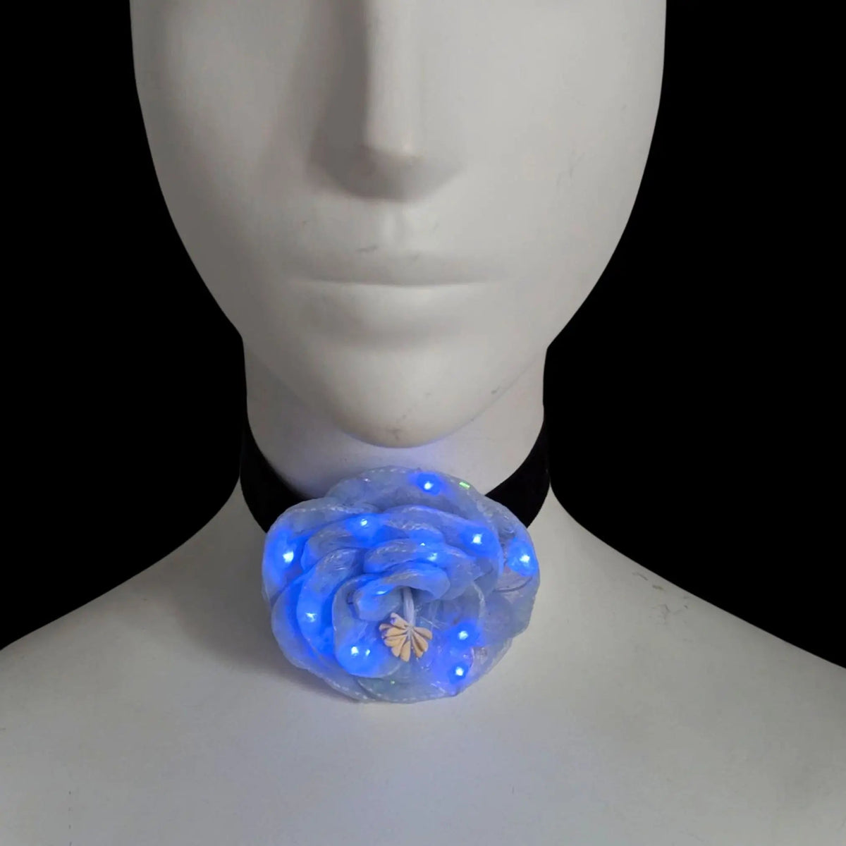 LED Flower Velvet Choker - Neon Cowboys - 