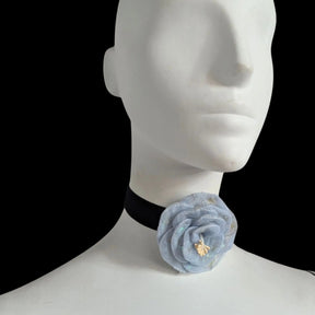 LED Flower Velvet Choker - Neon Cowboys - 