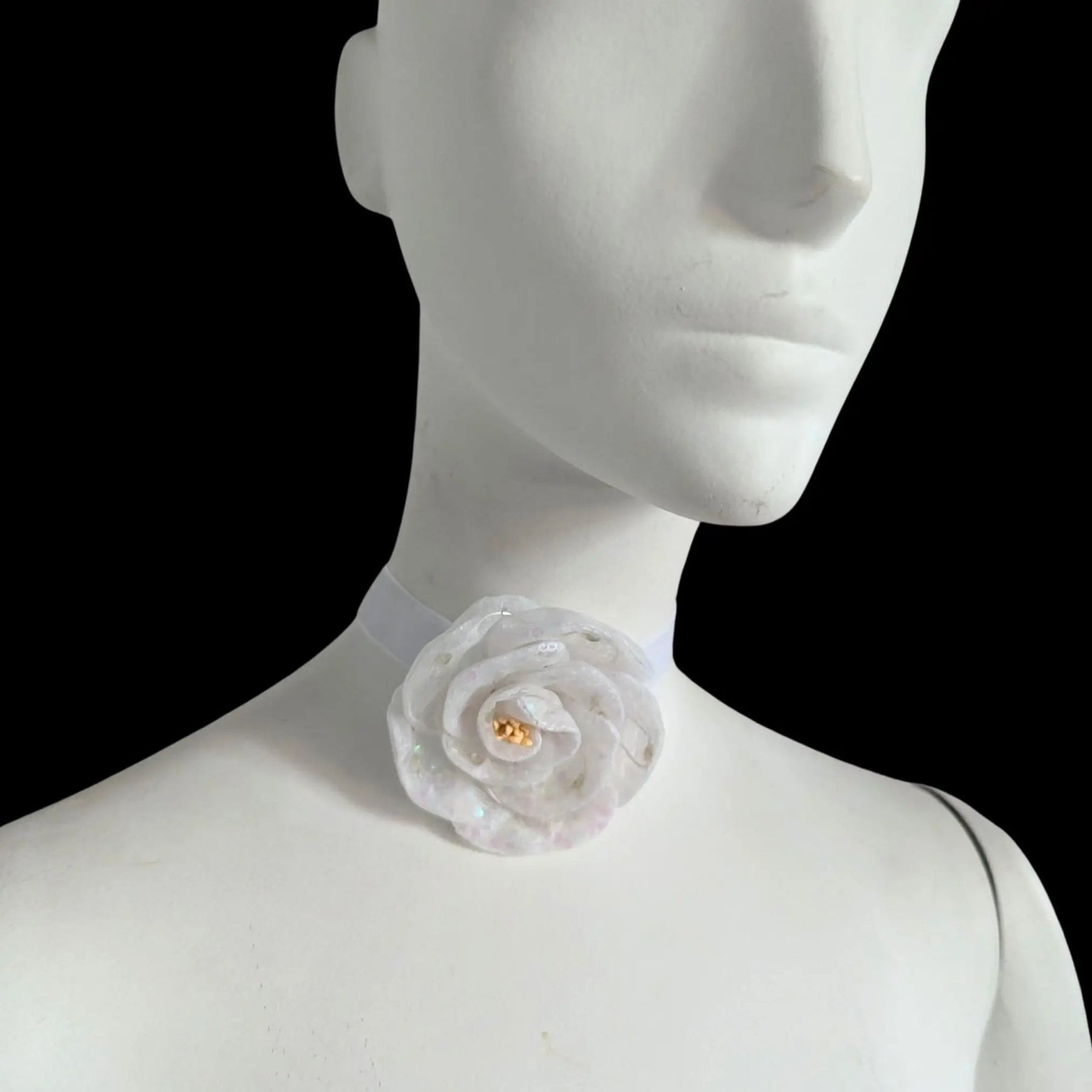 LED Flower Velvet Choker - Neon Cowboys - 