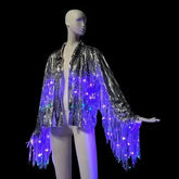 LED Fringe Sequin Jacket - Neon Cowboys - FringeJacketS