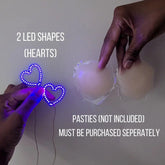 LED Pasties (Shapes ONLY) - Neon Cowboys - Makeup - FJHearts