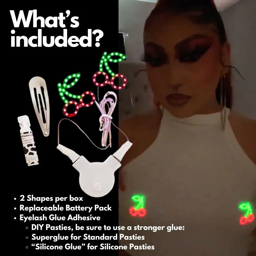 LED Pasties (Shapes ONLY) - Neon Cowboys - Makeup - FT - SP9U - 83MW