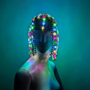 LED Rhinestone Gem Head Piece : PRE - ORDER (Estimated Delivery End of November) - Neon Cowboys - 