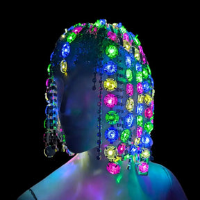 LED Rhinestone Gem Head Piece : PRE - ORDER (Estimated Delivery End of November) - Neon Cowboys - 