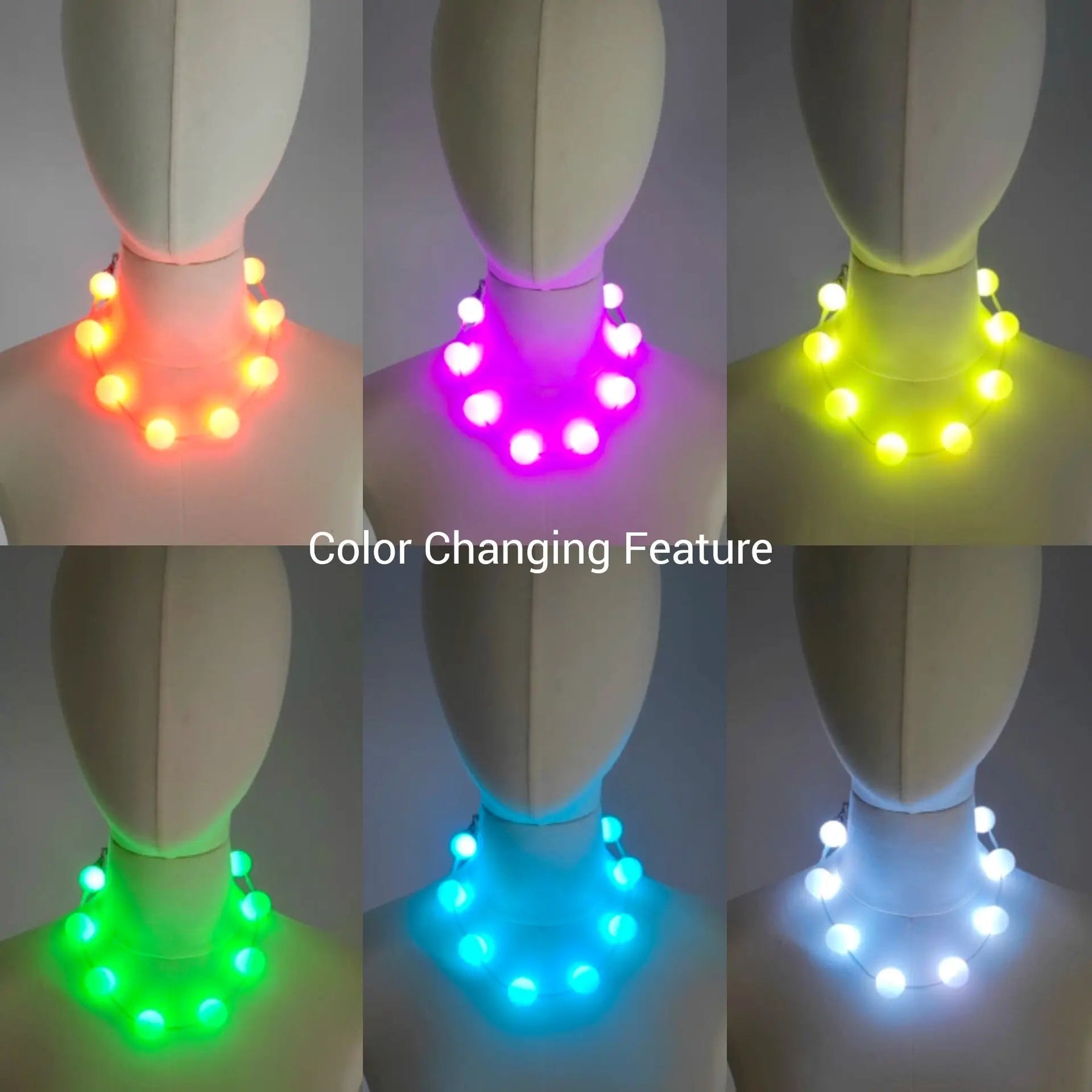 LED Sphere Necklace : PRE - ORDER (Estimated Delivery End of February) - Neon Cowboys - 