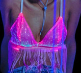 Light Up Fringe Bralette - Neon Cowboys - Apparel - 