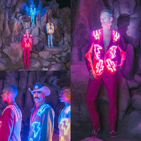 Light Up Nudie Suit - Neon Cowboys - couture - 