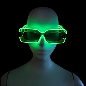 Light - up Party Sunglasses - Neon Cowboys - 