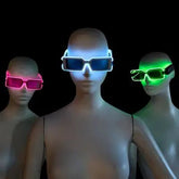 Light - up Party Sunglasses - Neon Cowboys - 