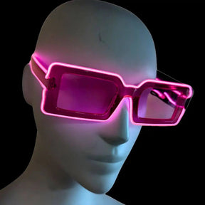 Light - up Party Sunglasses - Neon Cowboys - 