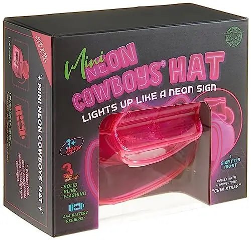 Mini Neon Cowboys® Light Up Hat for Dogs - Neon Cowboys - Dog Hat - 