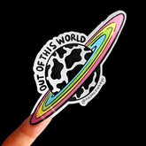 "Out of this World" Sticker - Neon Cowboys - Troubleshooting - 