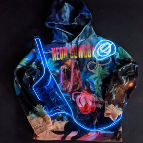 Past vs Future Hoodie - Neon Cowboys - Troubleshooting - 8942359_10869