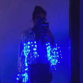 LED Fringe Sequin Jacket : PRE-ORDER (Estimated Delivery End of March)