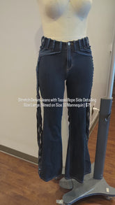 SAMPLE SALE - Denim Tassel Jeans (Size Large)