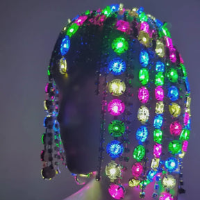 LED Rhinestone Gem Head Piece : PRE-ORDER (Estimated Delivery End of November)