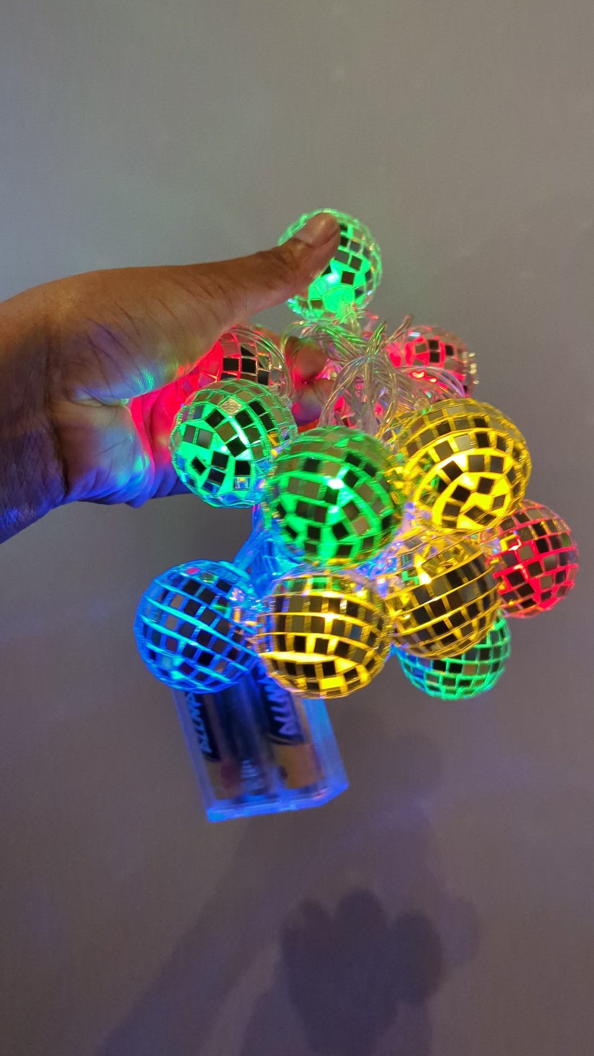 SAMPLE SALE - Multicolor Disco Ball Lights - FINAL SALE